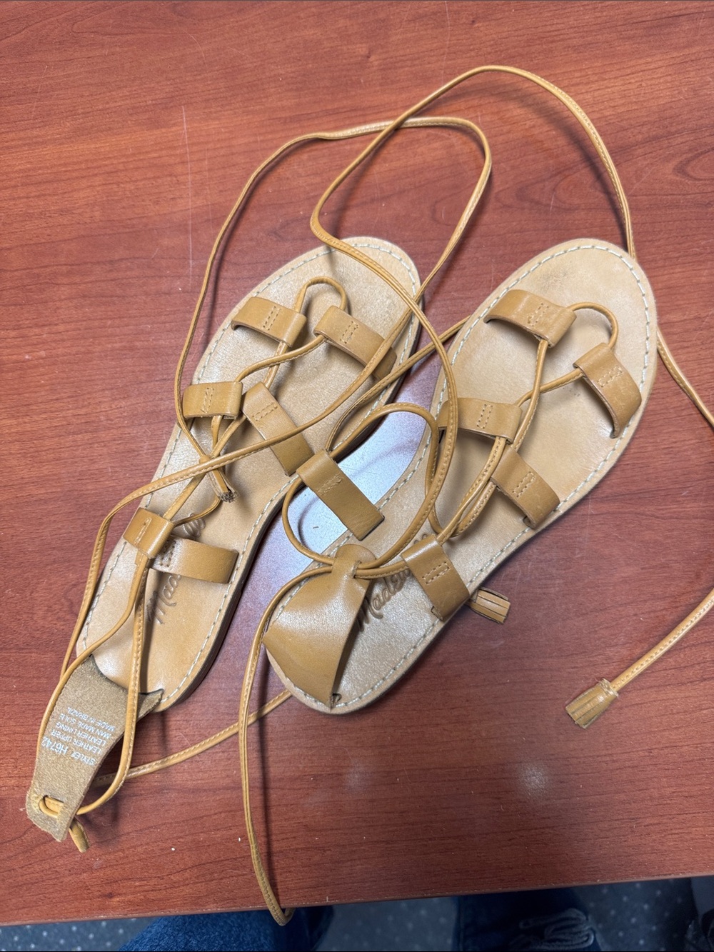 Madewell lace-up sandals size 6 // 091209